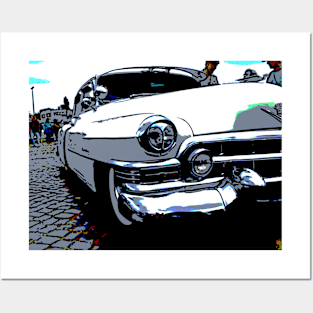 Cartoon Classic Car Posters and Art